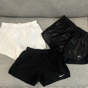 Nike Kids XL Black and White Athletic Shorts Trio